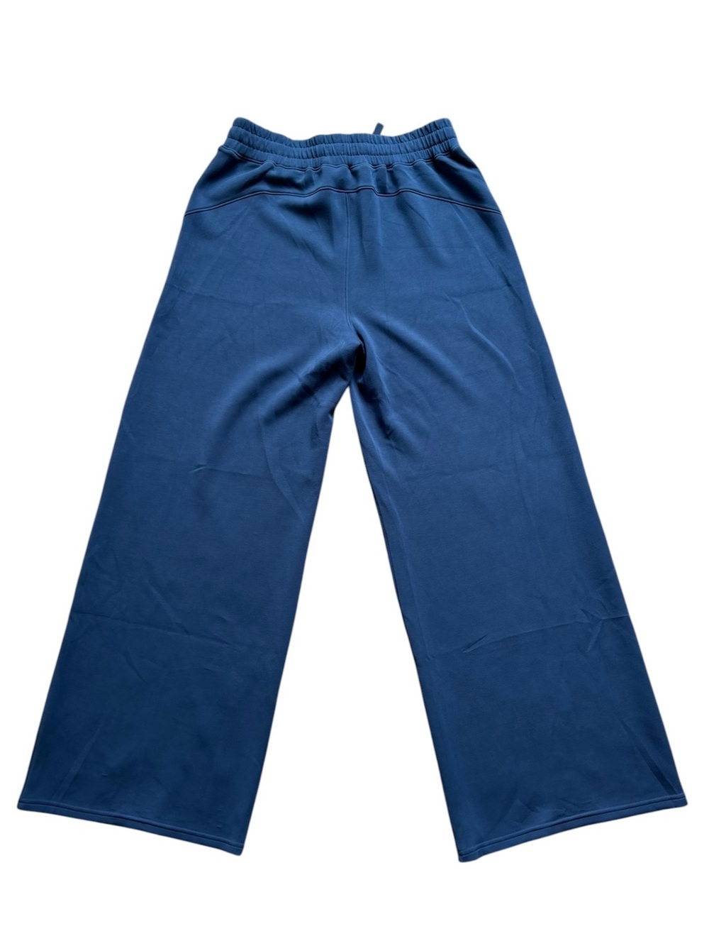 Spanx Air Essentials Wide Leg Pant Size Large Blue High Rise Stretch Loungewear - Picture 4 of 7